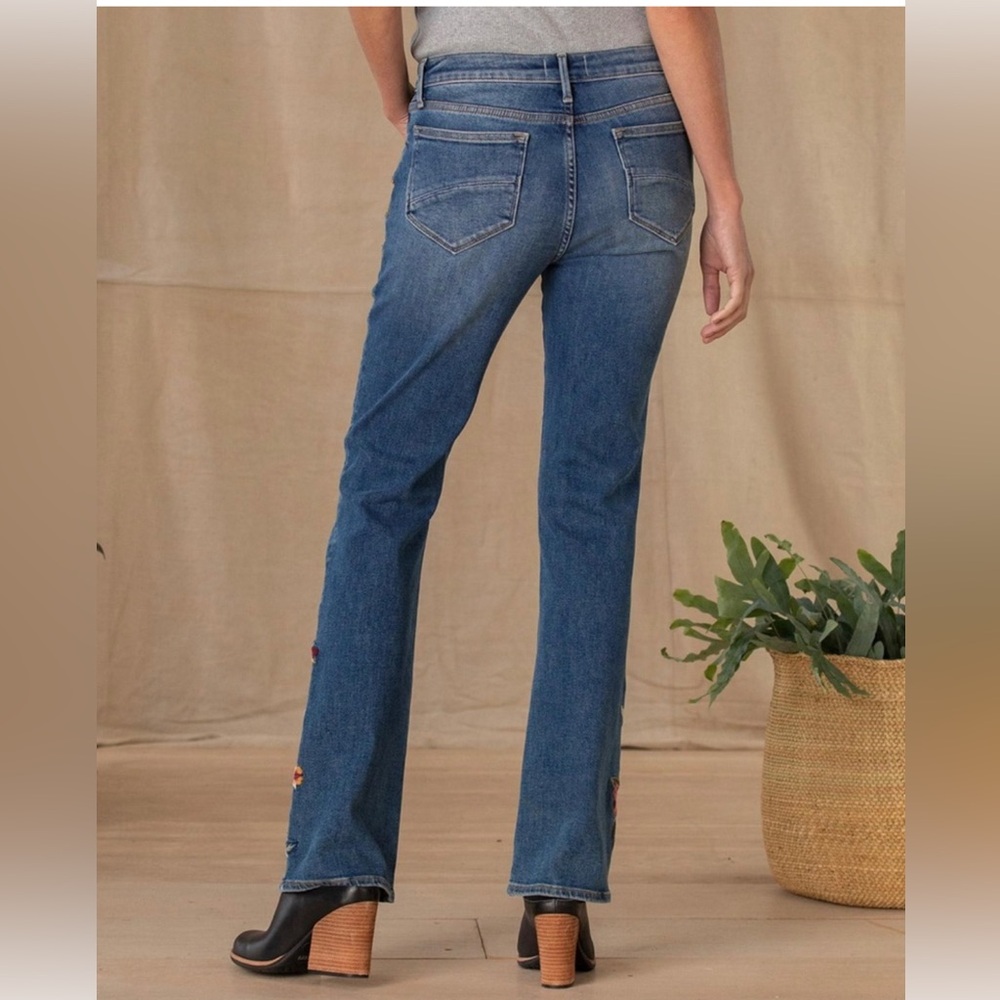 Sundance DRIFTWOOD Floral Embroidered Jeans - size 27 - Picture 3 of 10